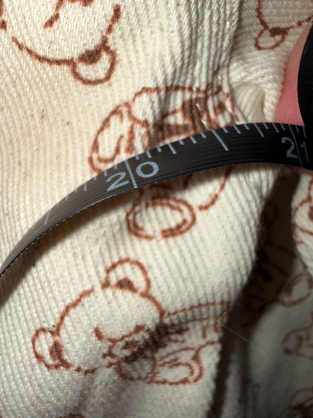 Rare raw Cream Teddy-Print Heart Pocket Jean Jacket - Picture 5 of 7